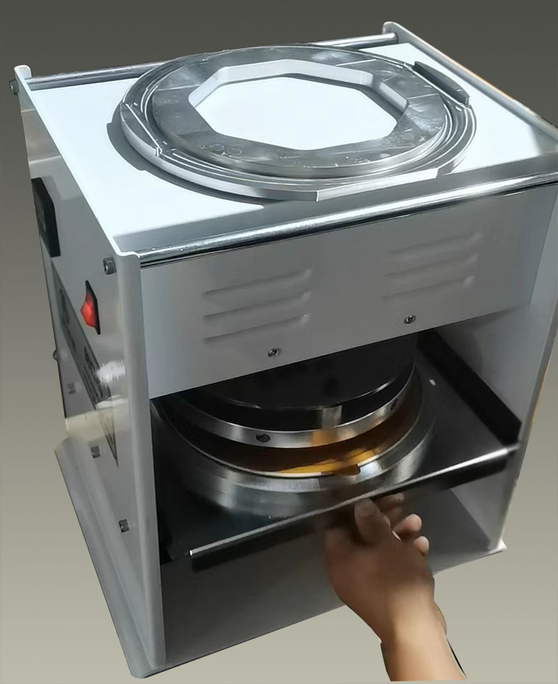 Aluminum container sealing machine