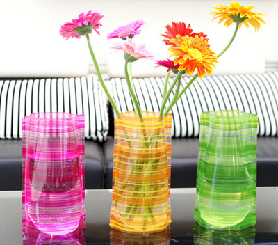 Plastic Collapsible Vases