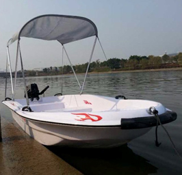Electric outboard motor for small boat
